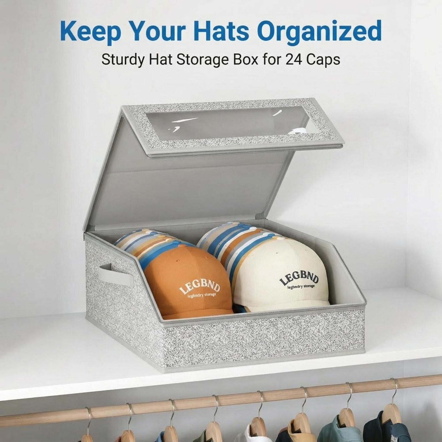 Baseball Cap Structured - Caja de Almacenamiento de Gorras de