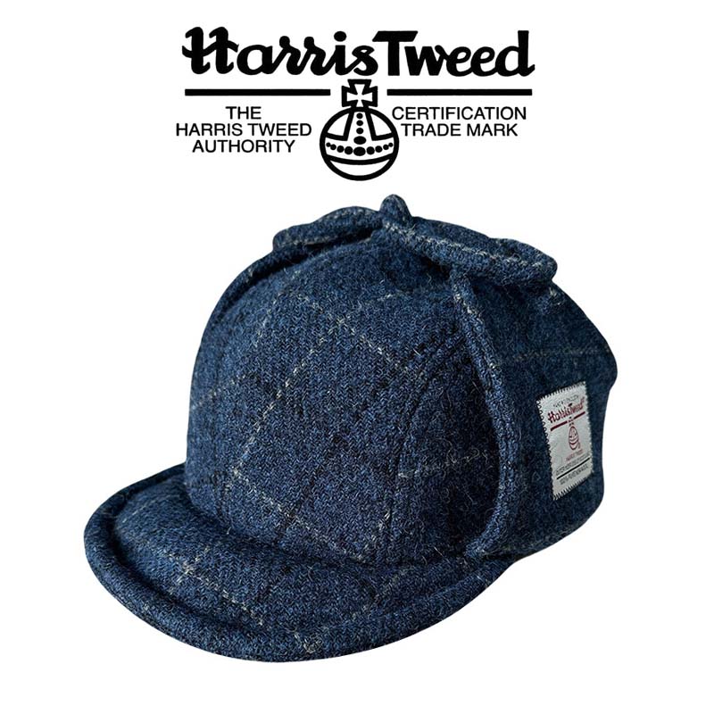 Trapper Hat Ear Flap - Gorro de aviador Harris Tweed para