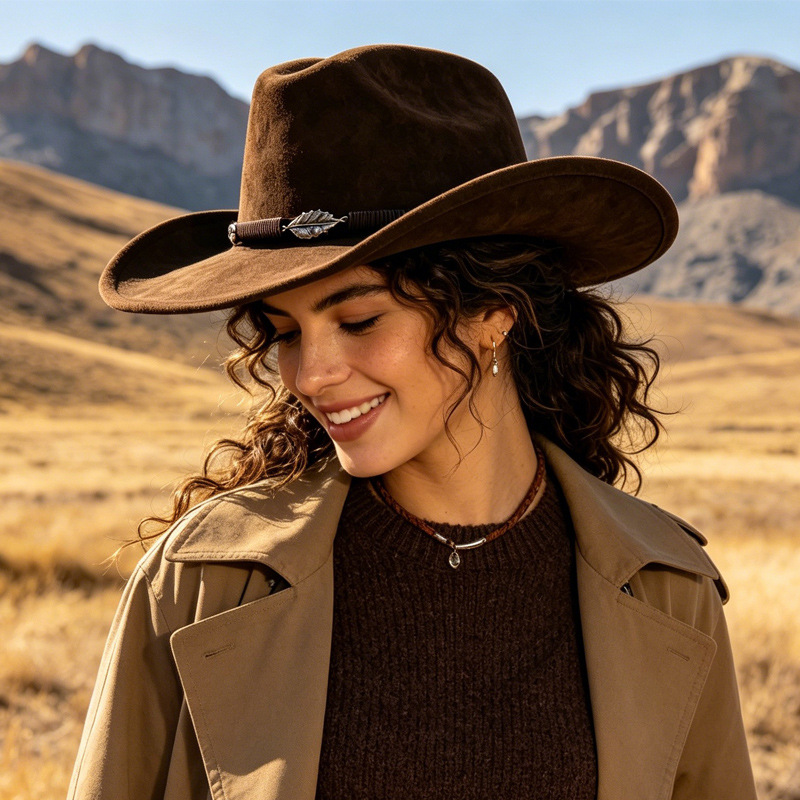 Fedora Hat Wool - Sombrero Panamá de Fieltro de Lana
