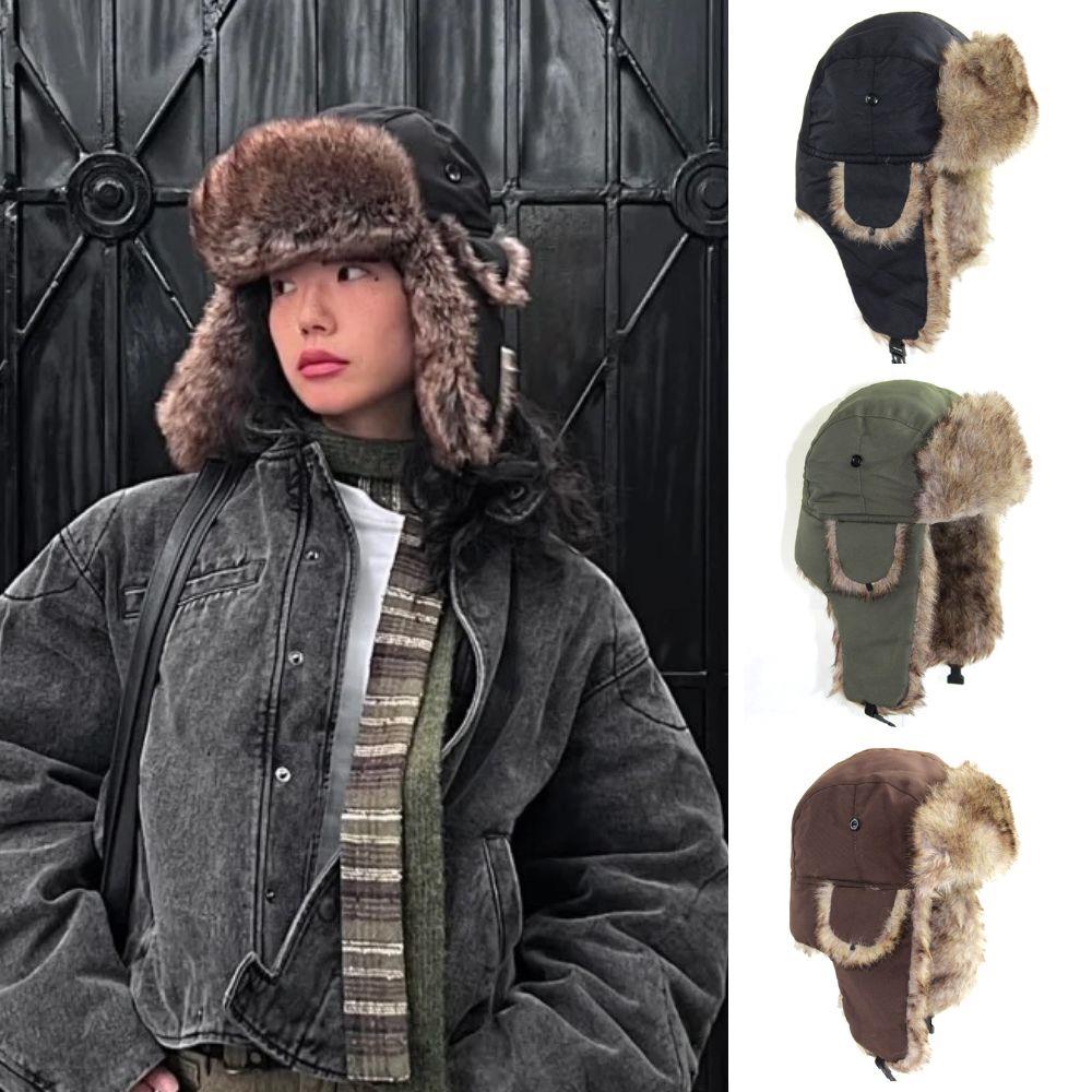 Trapper Hat Ear Flap - Gorro con orejeras de aviador, cazador