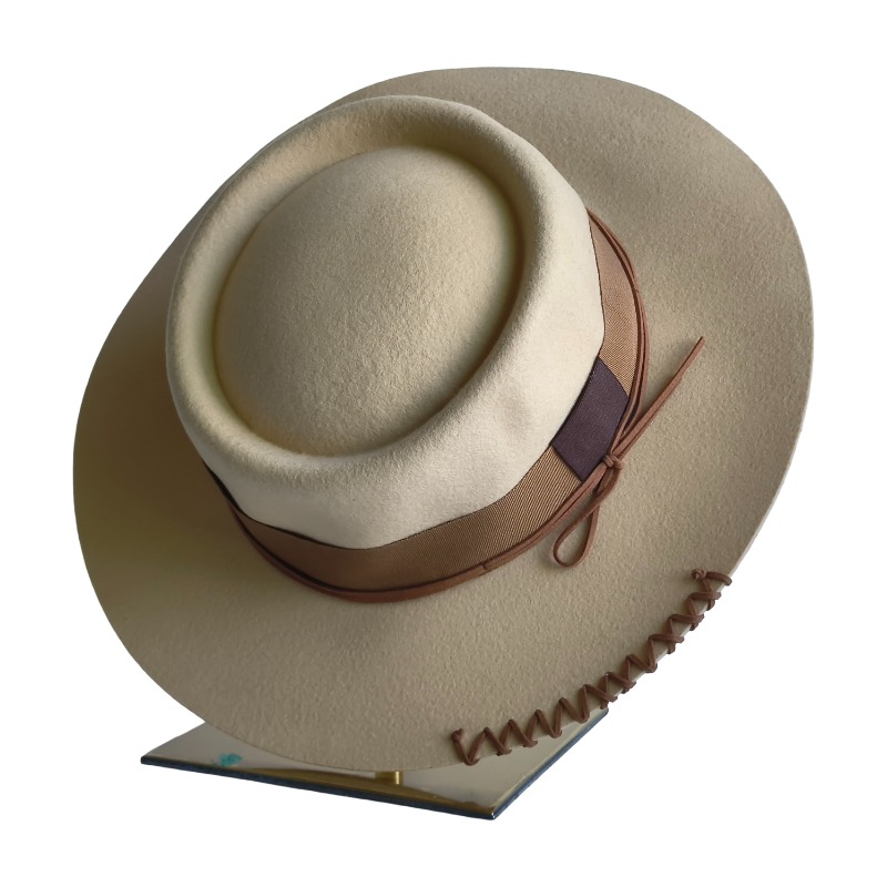 Fedora Hat Wool - Sombrero Pork Pie 100% Lana, Precio