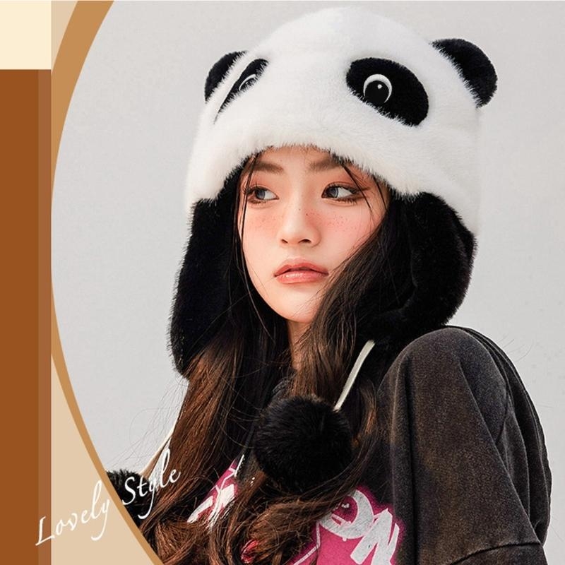 Gorro con orejas panda, gorro  - Trapper Hat Ear Flap reseña y precio