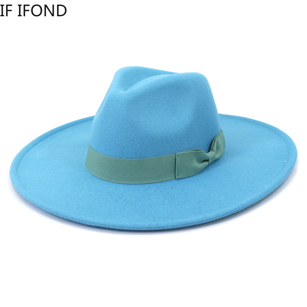 Sombreros de ala ancha grande  - Fedora Hat Wool reseña y precio