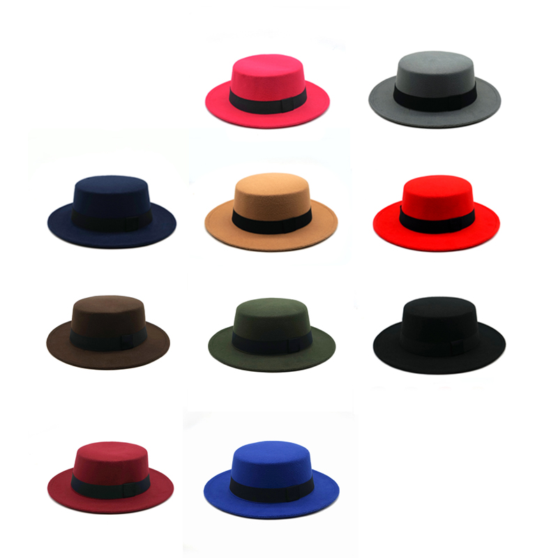 Invierno otoño lana de imitaci - Fedora Hat Wool reseña y precio