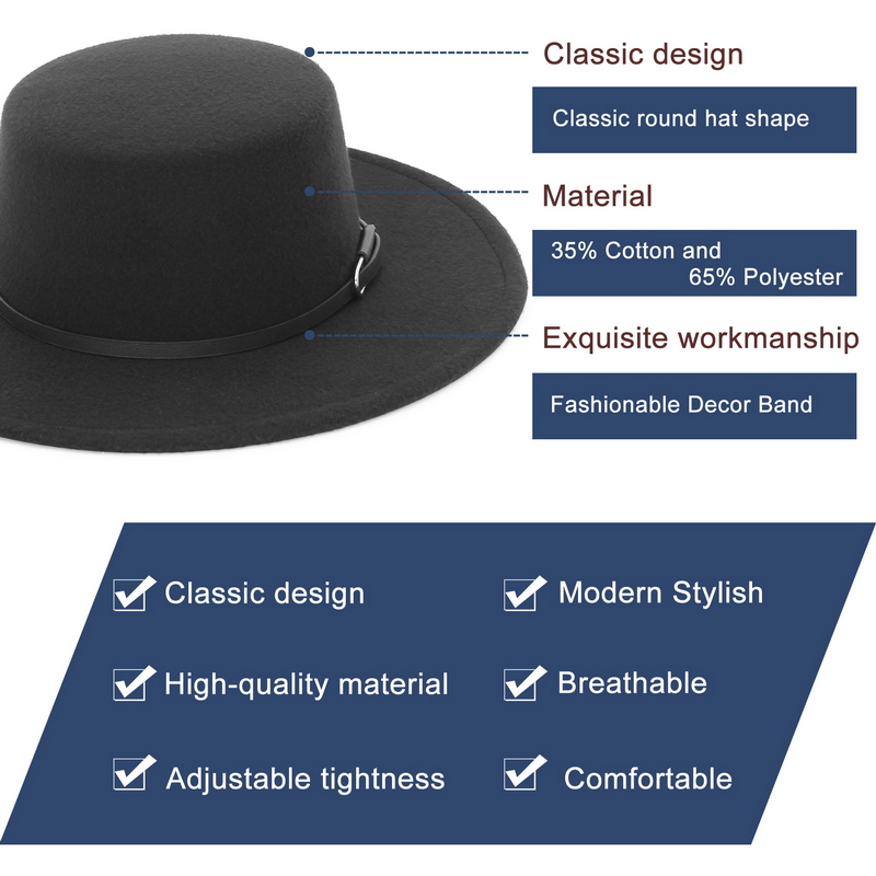Sombrero Fedora elegante de al - Fedora Hat Wool reseña y precio